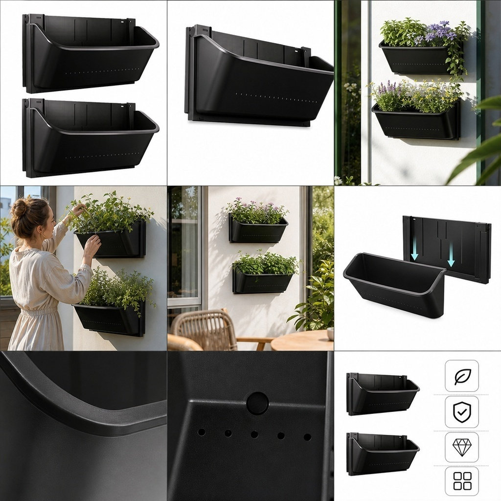 Vertical Planter - 2 sztuki pionowych donic do umieszczenia