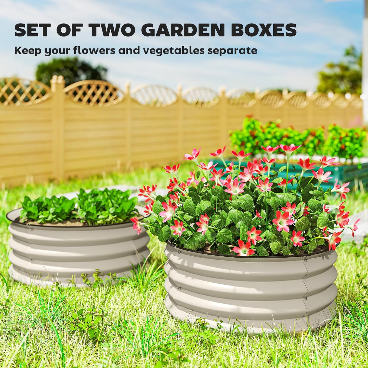 Zestaw 2 ocynkowanych podwyższ – Raised Garden Bed recenzja i cena