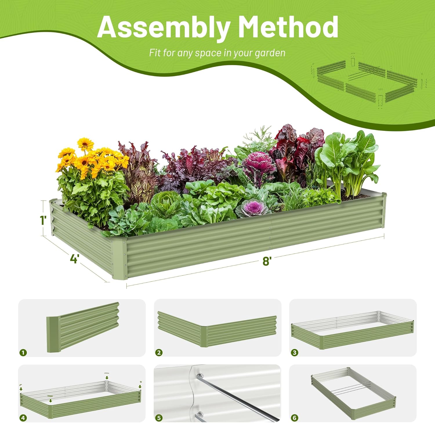 Metalowa podwyższona grządka d – Raised Garden Bed recenzja i cena