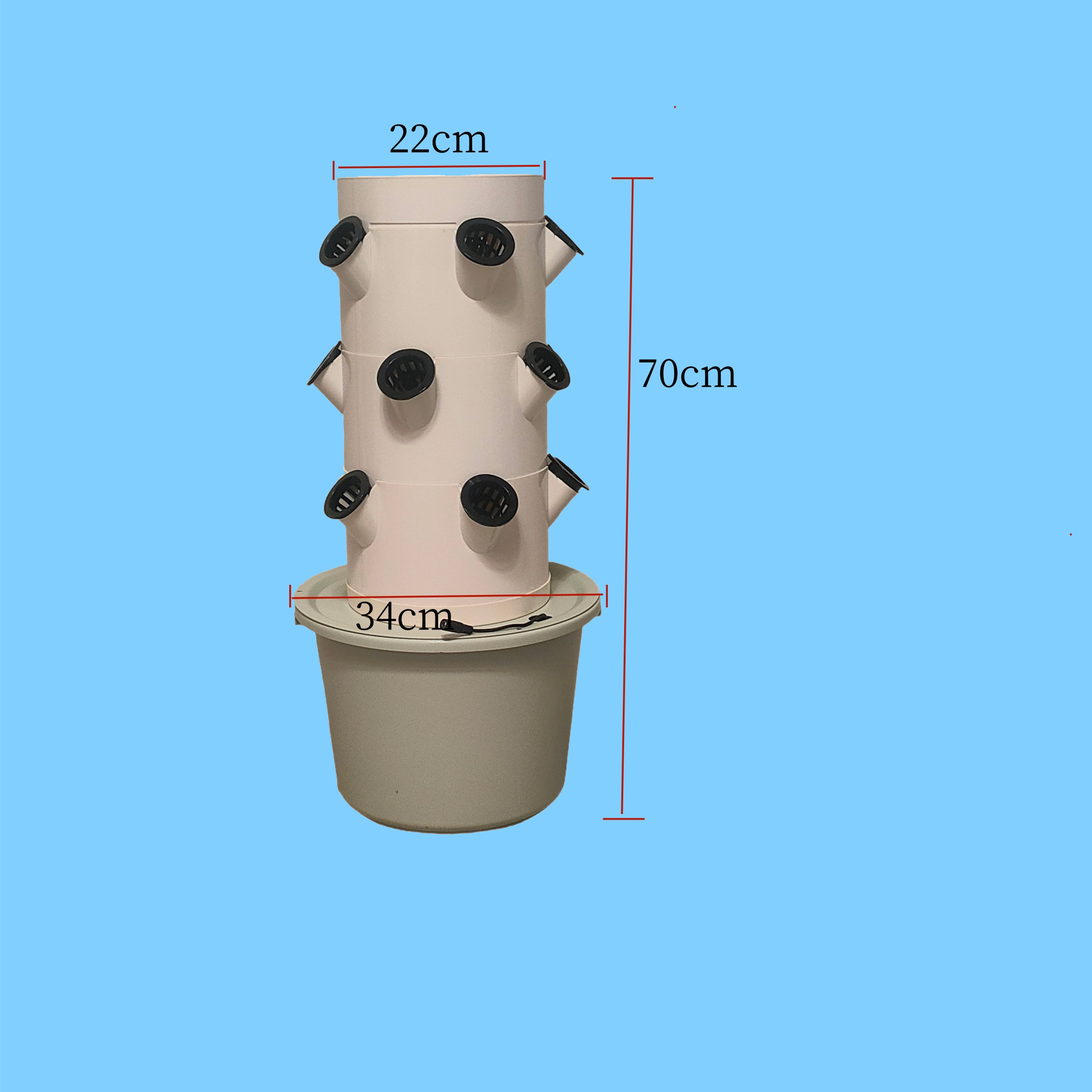 Pionowy system hydroponiczny d – Hydroponic Kit recenzja i cena